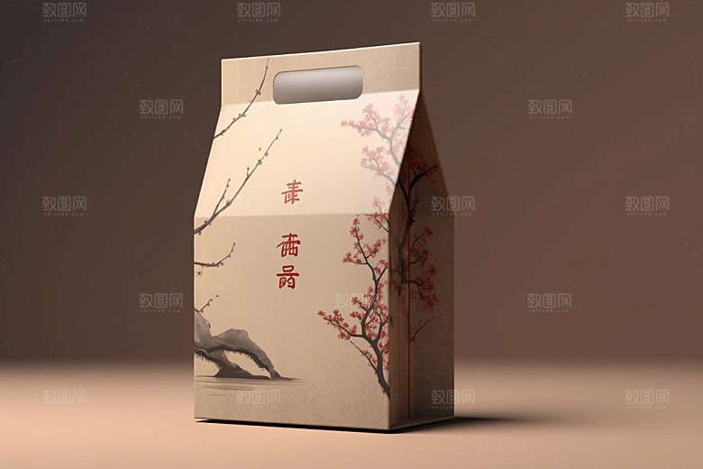茶叶包装传统茶叶罐模型