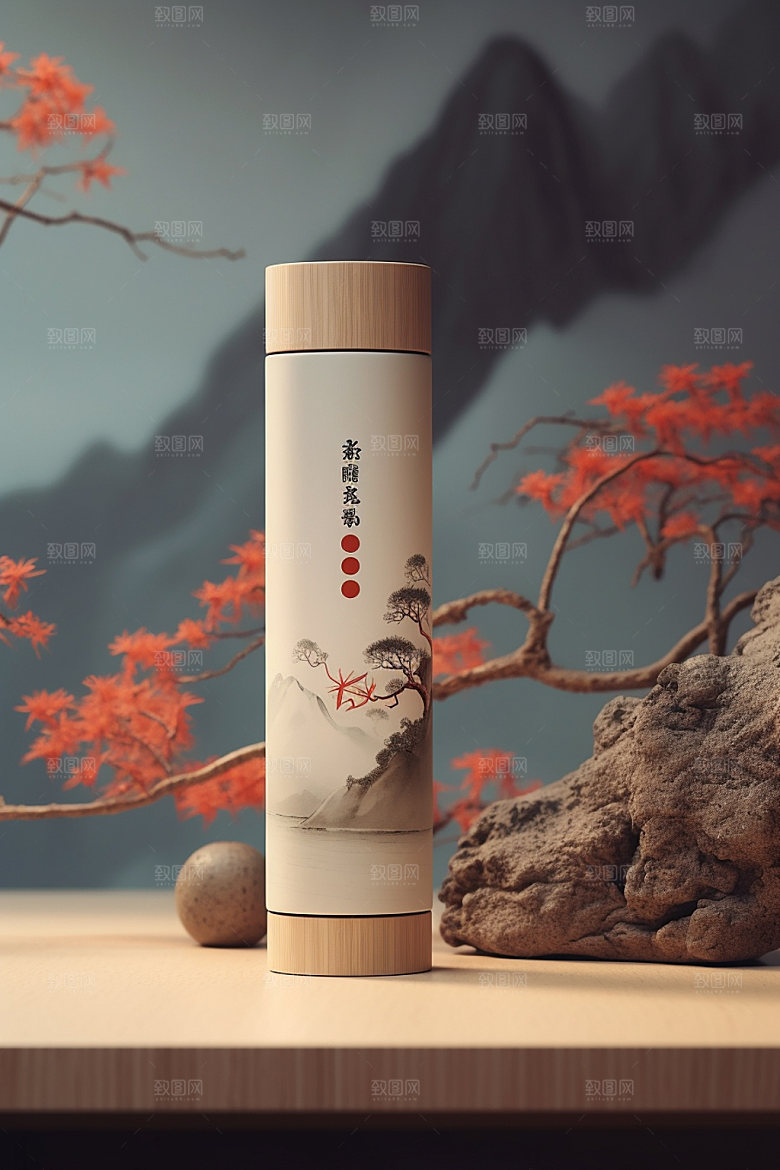 茶叶包装立体3D模型