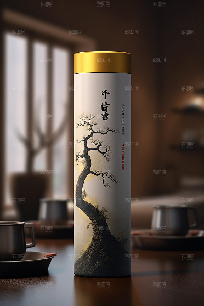 茶叶包装立体传统模型