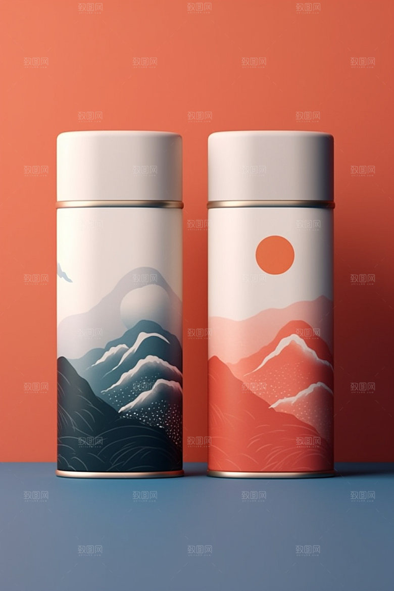 茶叶包装传统中式模型