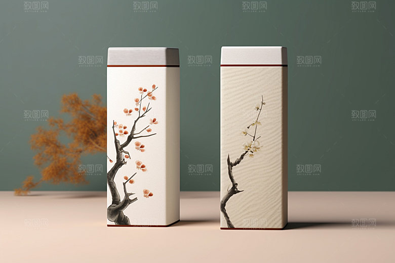 茶叶包装中国风包装设计模型
