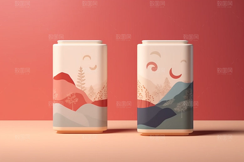 茶叶包装包装设计传统模型