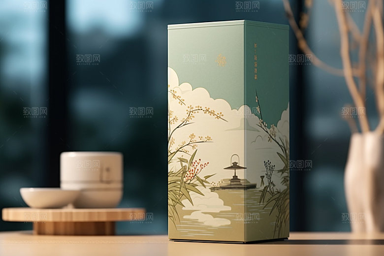 茶叶包装传统3D模型