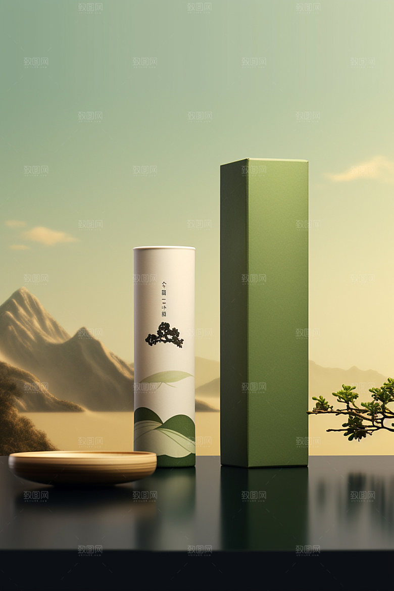 茶叶包装立体传统模型