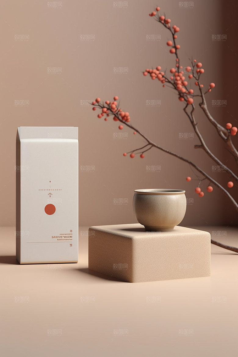 茶叶包装茶叶罐立体模型