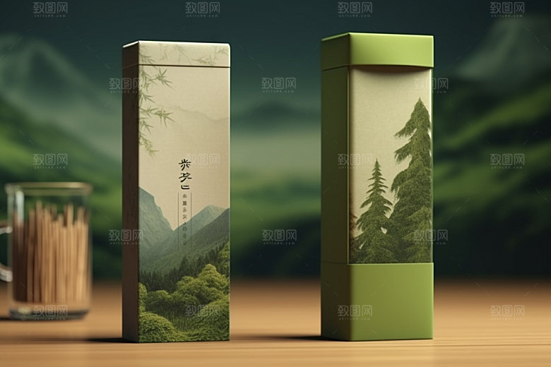 茶叶包装中国风3D模型