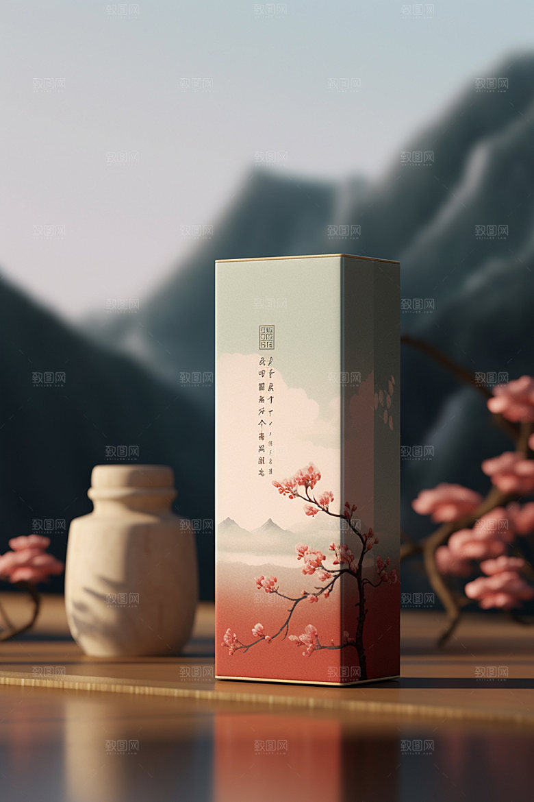 茶叶包装茶叶罐传统模型