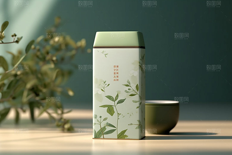 茶叶包装3D中国风模型