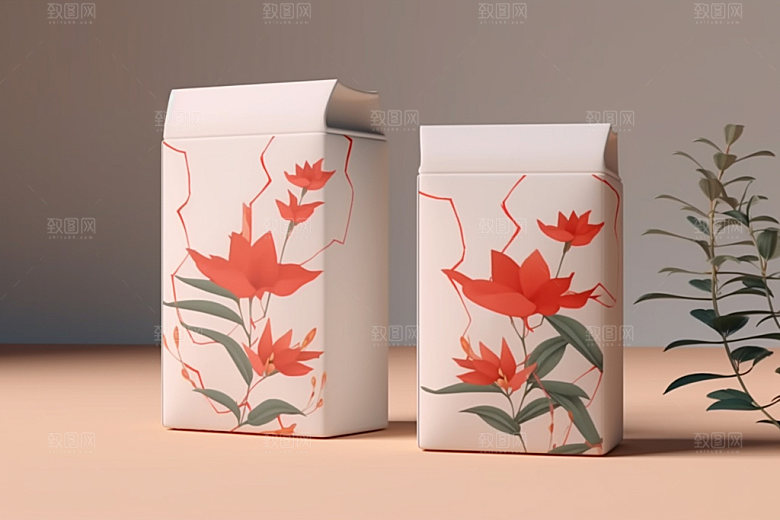 茶叶包装中国风中式模型