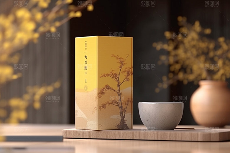 茶叶包装茶叶罐传统模型