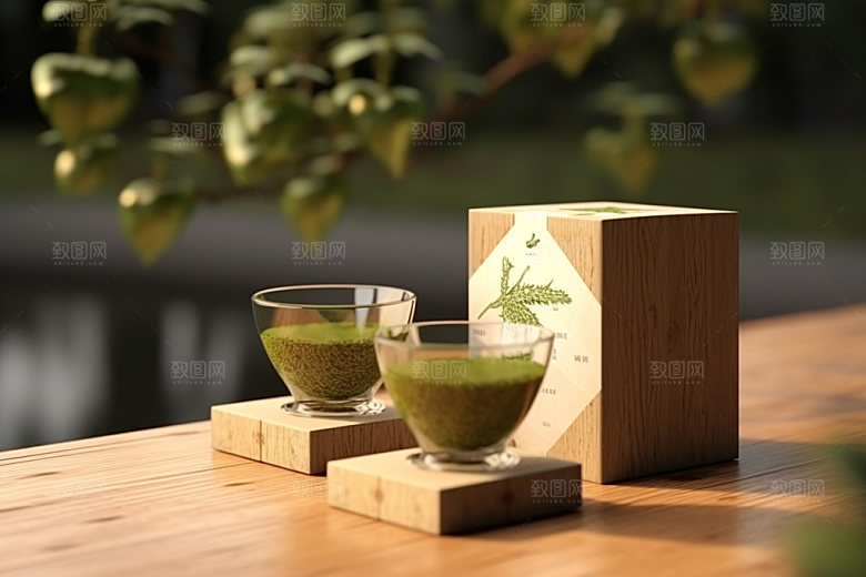 茶叶包装传统茶叶罐模型