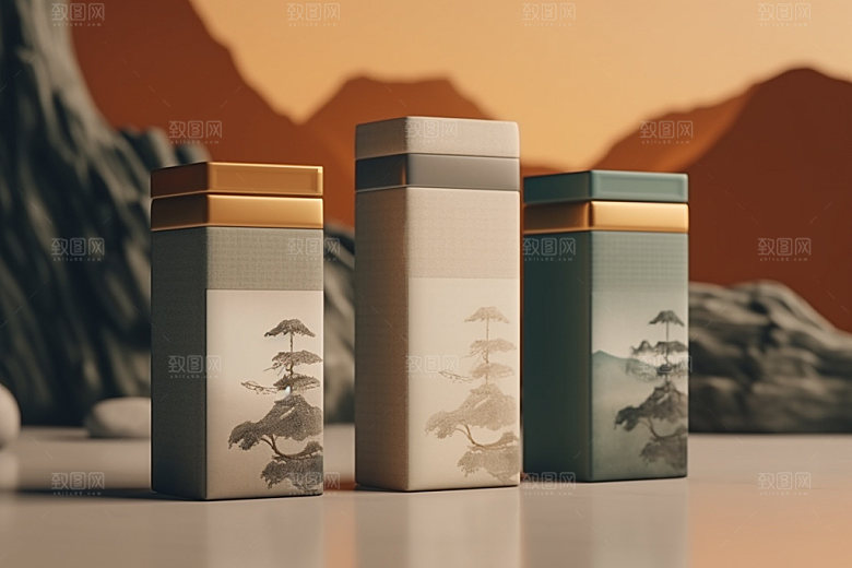 茶叶包装传统包装设计模型