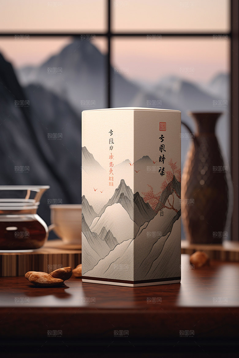 茶叶包装茶叶罐包装设计模型