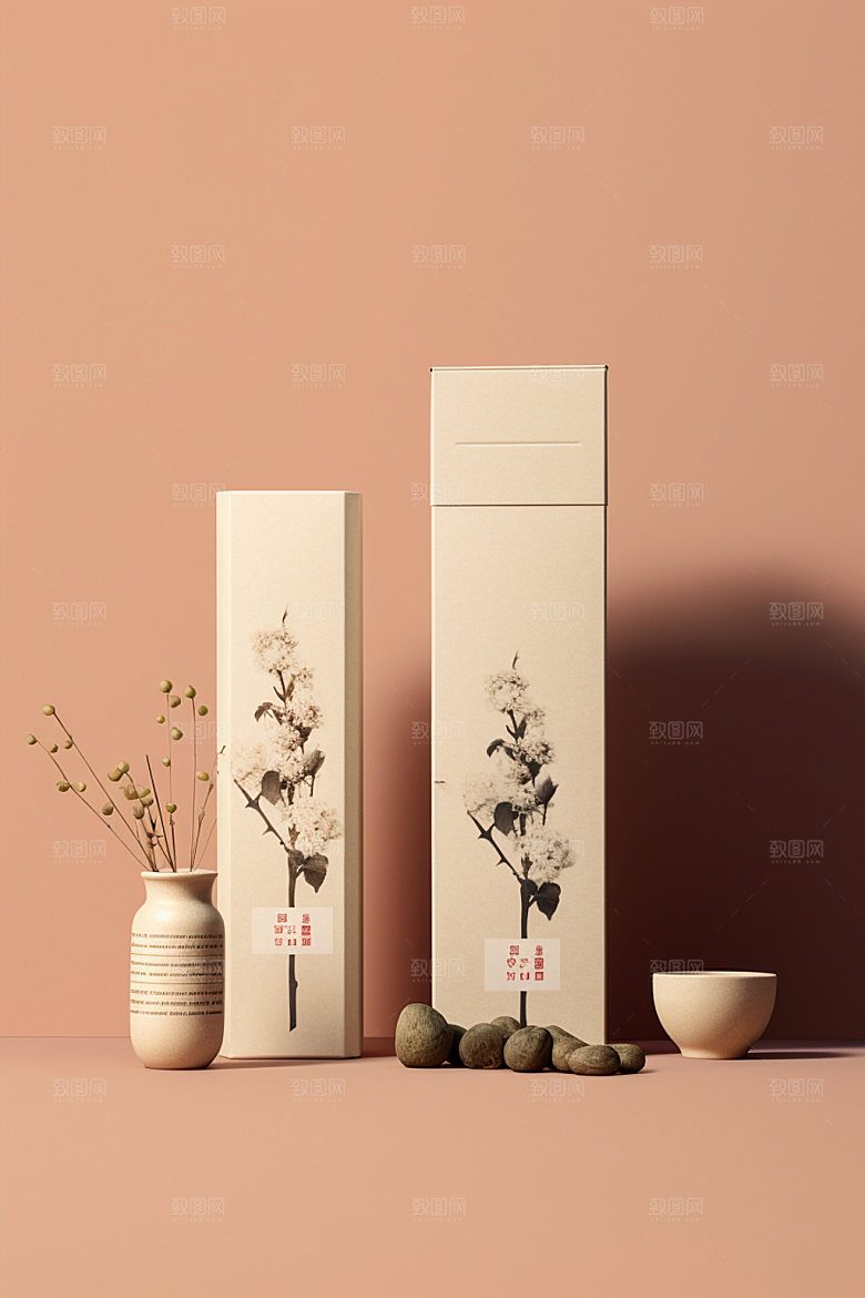 茶叶包装传统3D模型