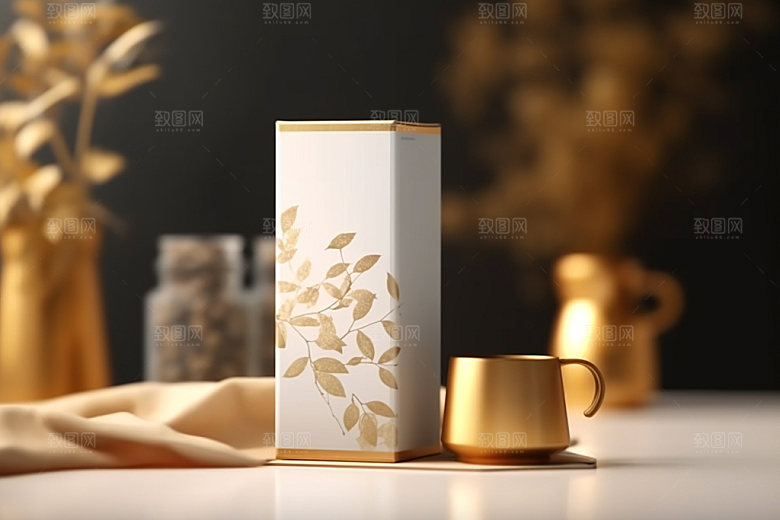 茶叶包装中式中国风模型