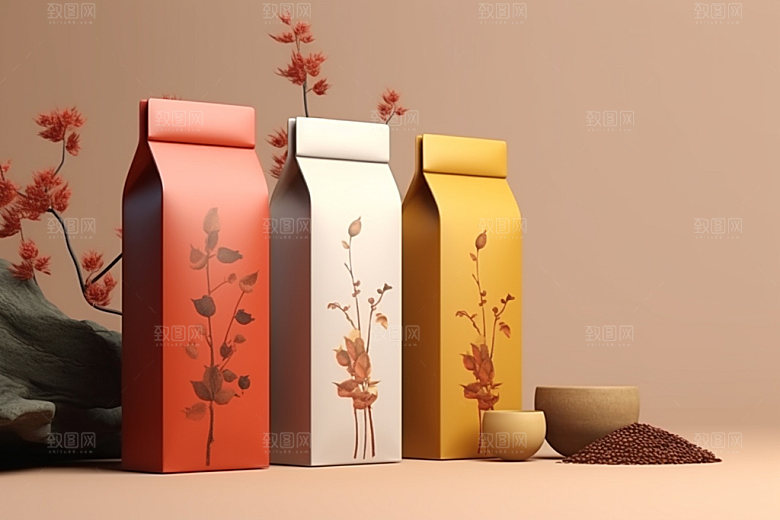 茶叶包装传统中式模型