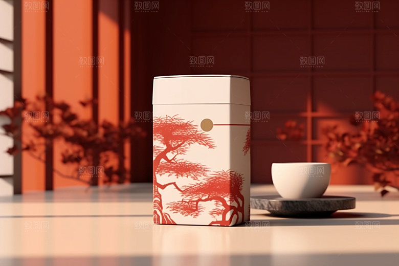茶叶包装传统立体模型