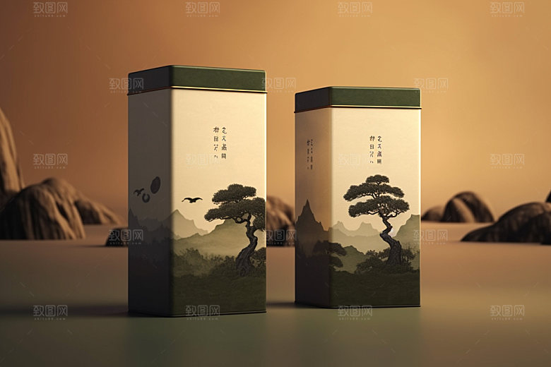 茶叶包装立体包装设计模型