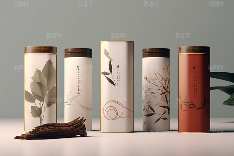 茶叶包装包装设计中国风模型