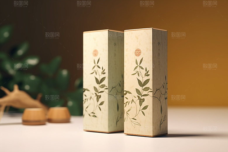 茶叶包装立体3D模型