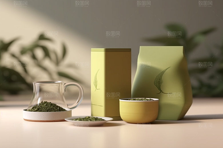 茶叶包装中国风中式模型