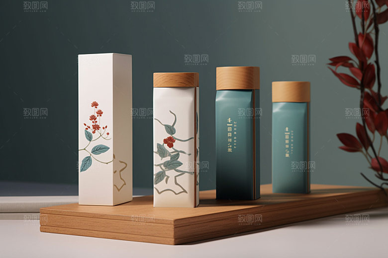 茶叶包装立体茶叶罐模型