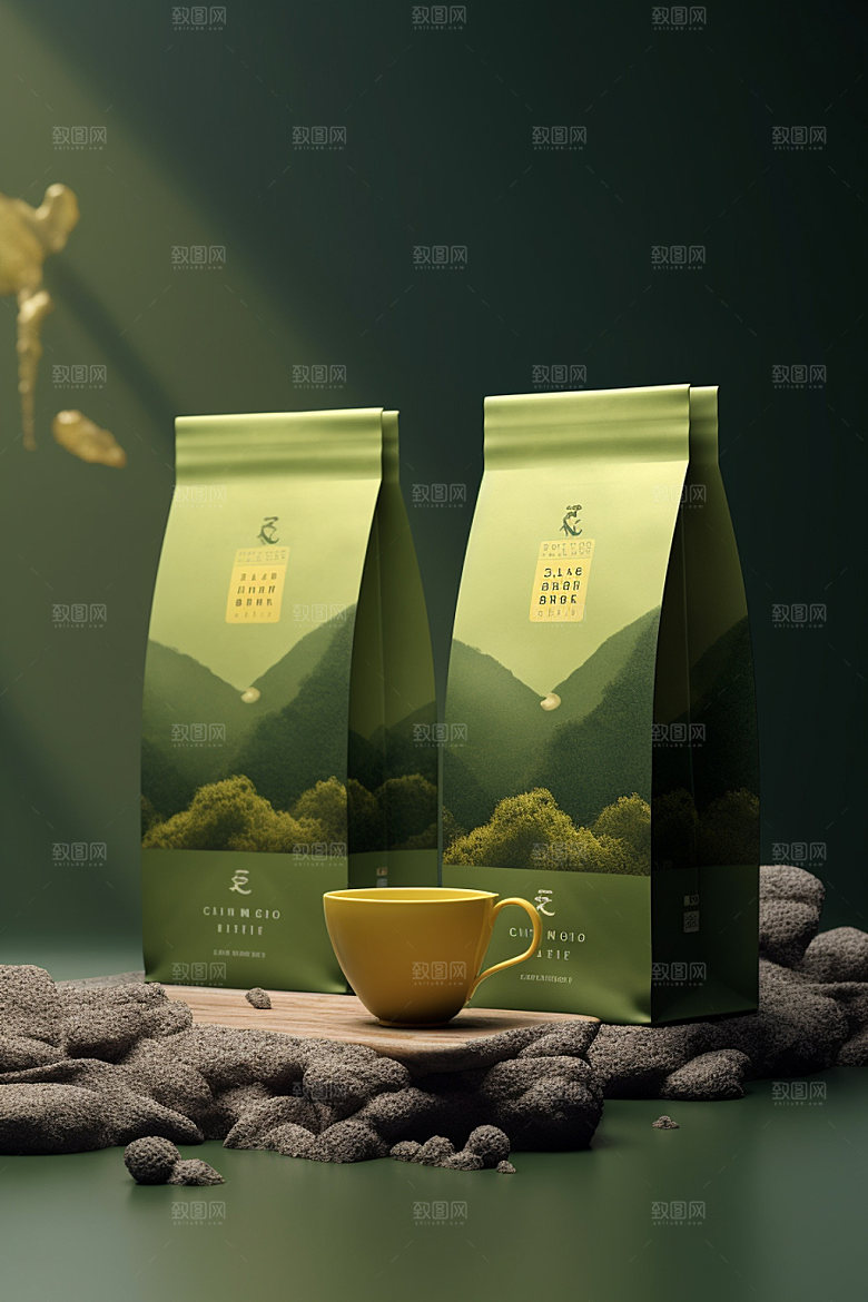 茶叶包装传统立体模型