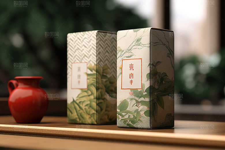茶叶包装中国风3D模型