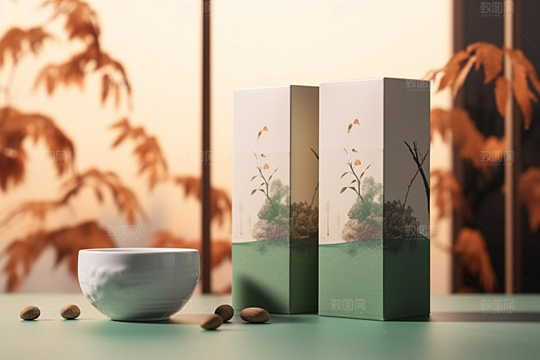 茶叶包装中国风3D模型