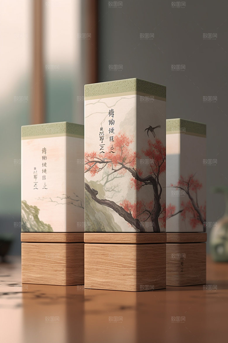 茶叶包装立体茶叶罐模型