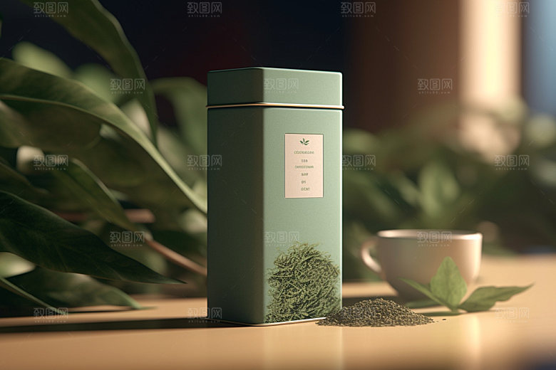茶叶包装3D传统模型