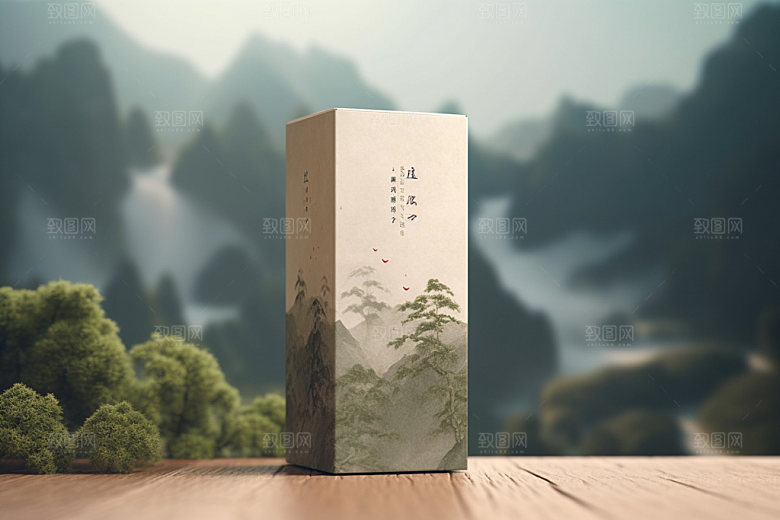 茶叶包装立体传统模型