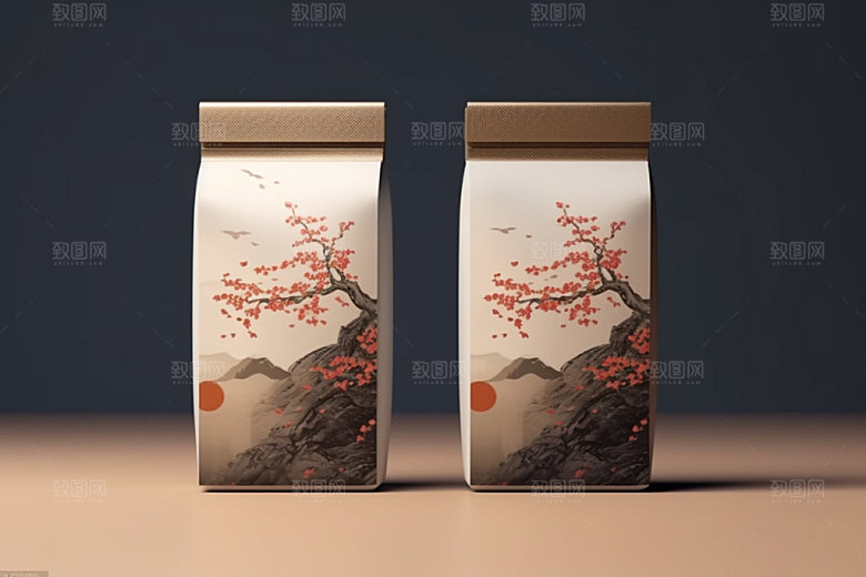 茶叶包装3D立体模型