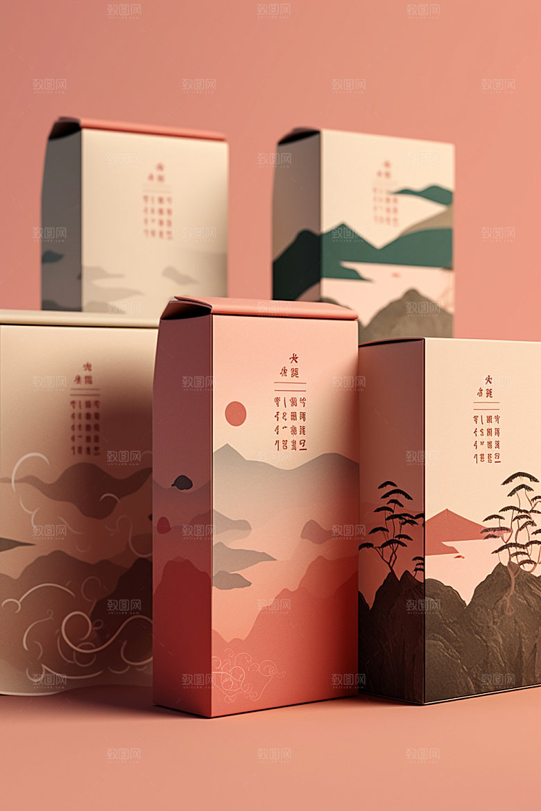 茶叶包装传统茶叶罐模型