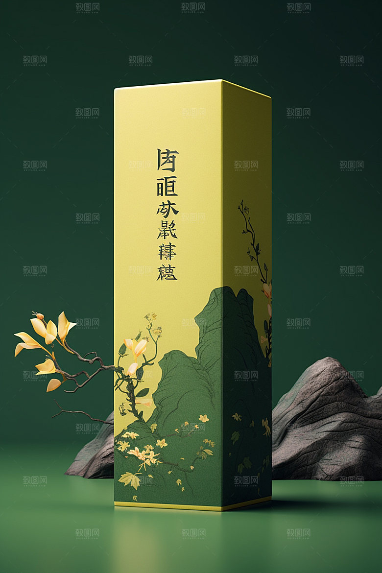 茶叶包装3D立体模型