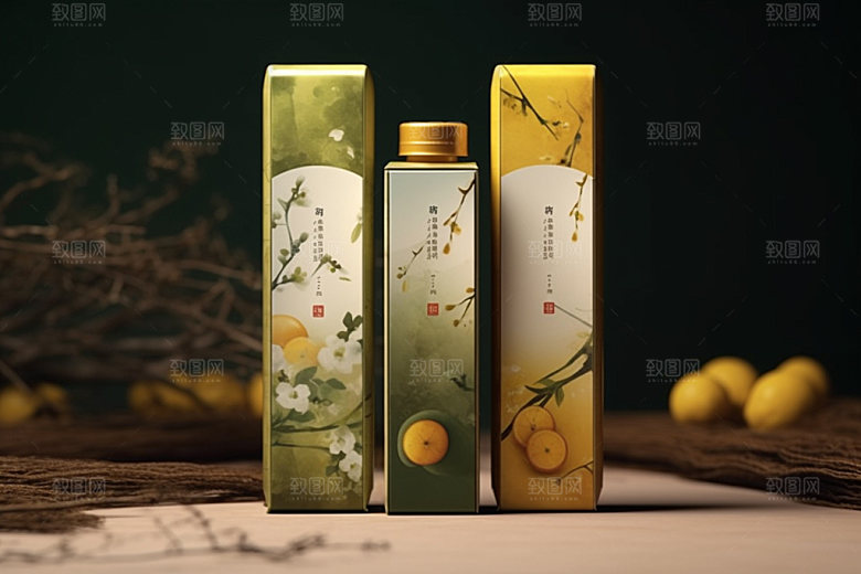 茶叶包装3D中式模型