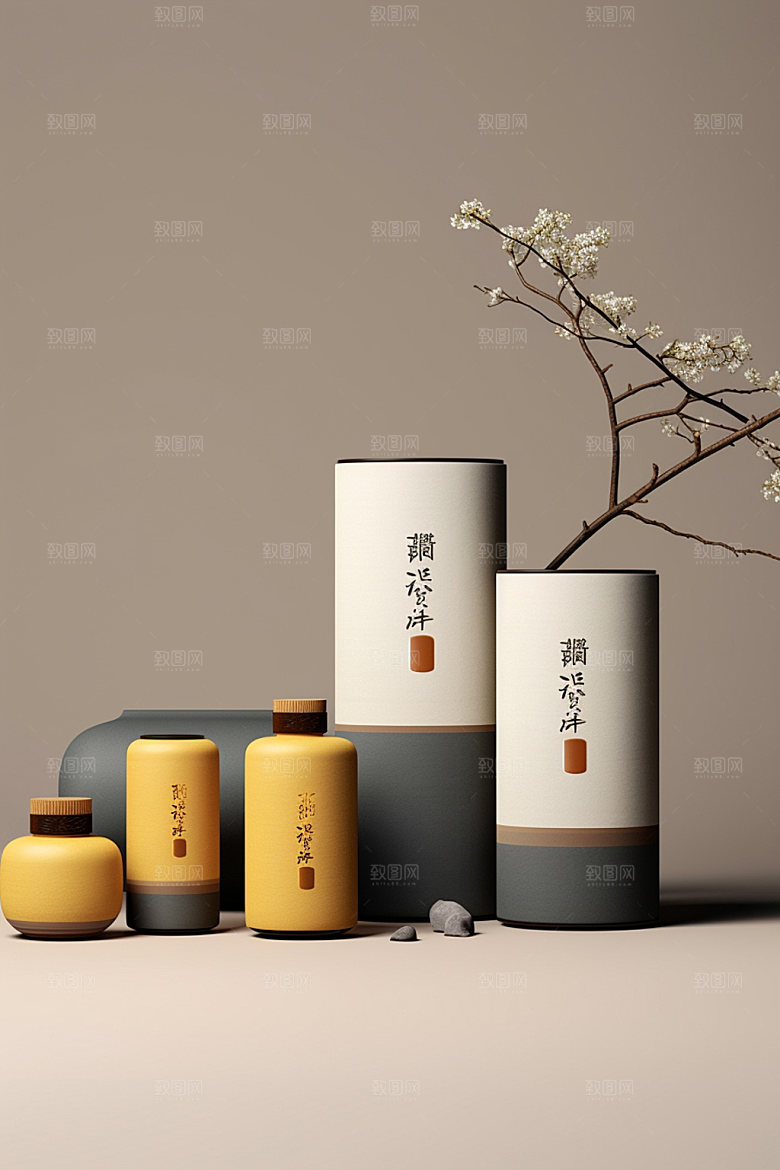 茶叶包装立体包装设计模型