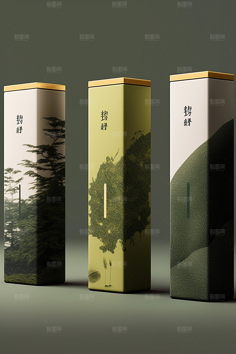 茶叶包装立体包装设计模型