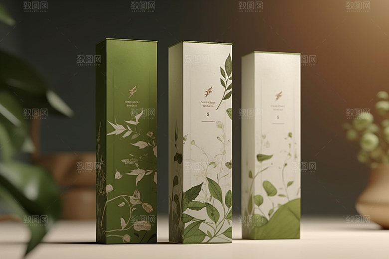 茶叶包装传统中式模型