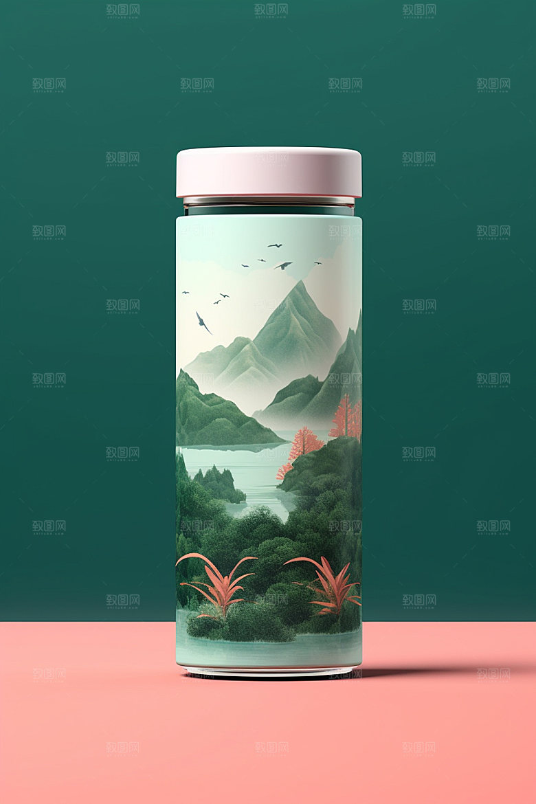茶叶包装中国风包装设计模型