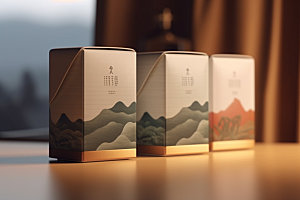 茶叶包装中式3D模型