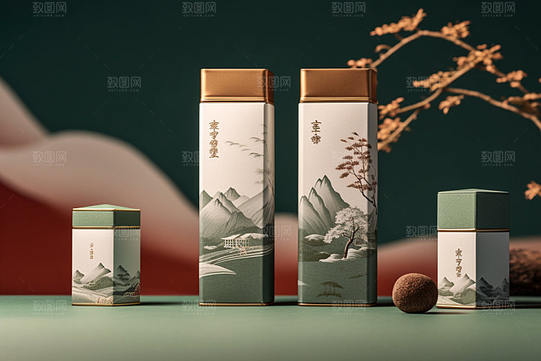 茶叶包装传统包装设计模型