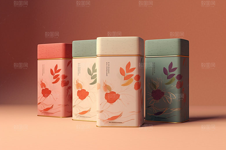 茶叶包装包装设计茶叶罐模型