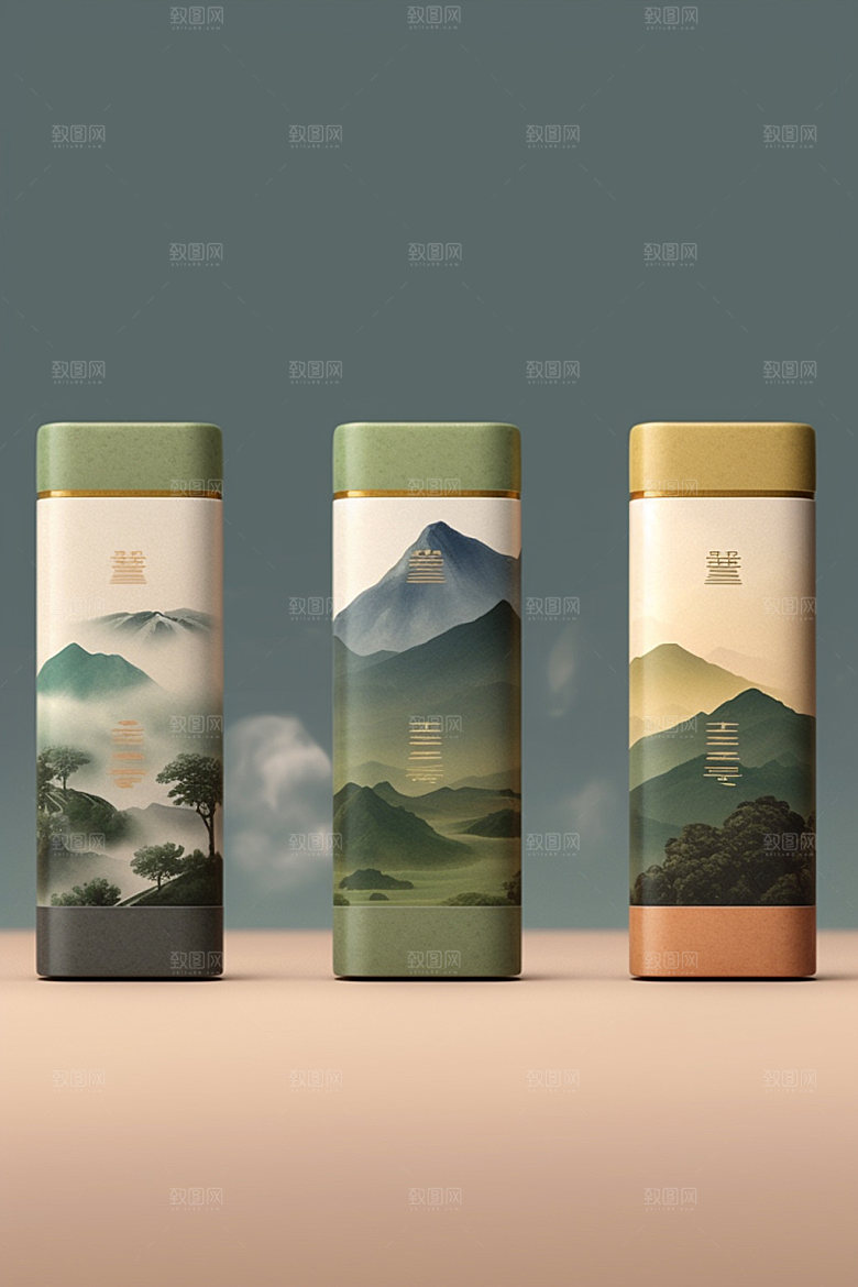 茶叶包装立体包装设计模型