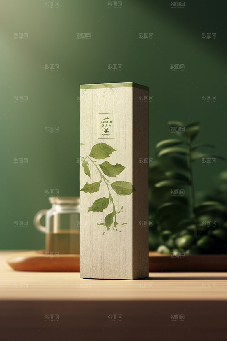 茶叶包装茶叶罐中国风模型