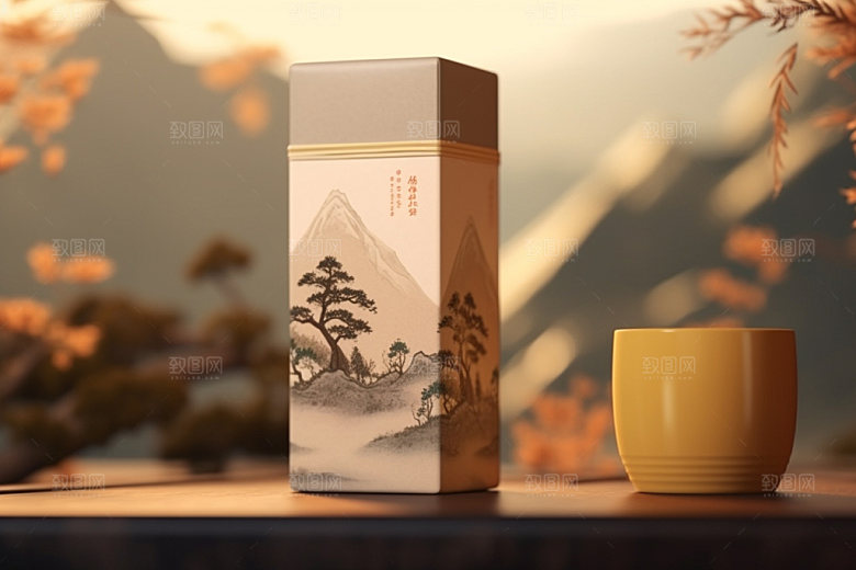 茶叶包装立体传统模型