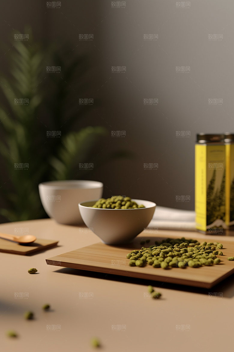 茶叶包装立体中国风模型