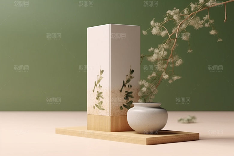 茶叶包装传统立体模型