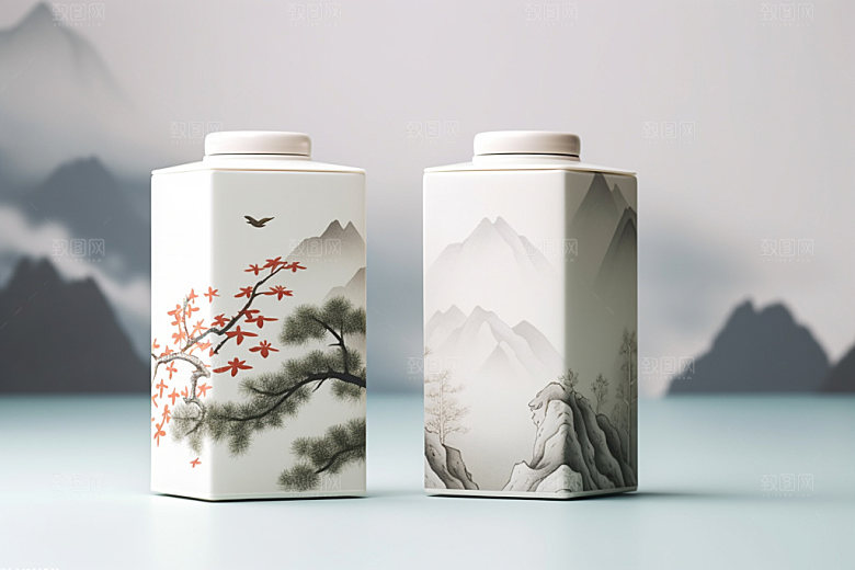 茶叶包装传统3D模型