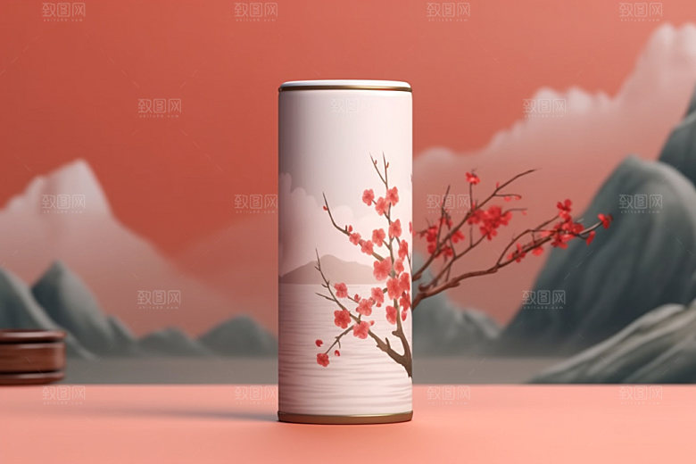 茶叶包装茶叶罐包装设计模型